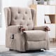 image 6 of Harrogate Single Motor Electric Rise Recliner Fabric Lift Riser Chair (Brown)