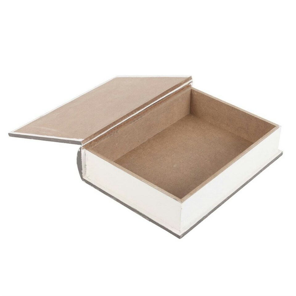 image 1 of Something Different The Magic Of Crystals Book Storage Box - Grey/White - One Size