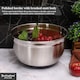 image 4 of Buckingham Deep Salad Mixing bowl with black Silicone Base 28 cm  , 7 Litre