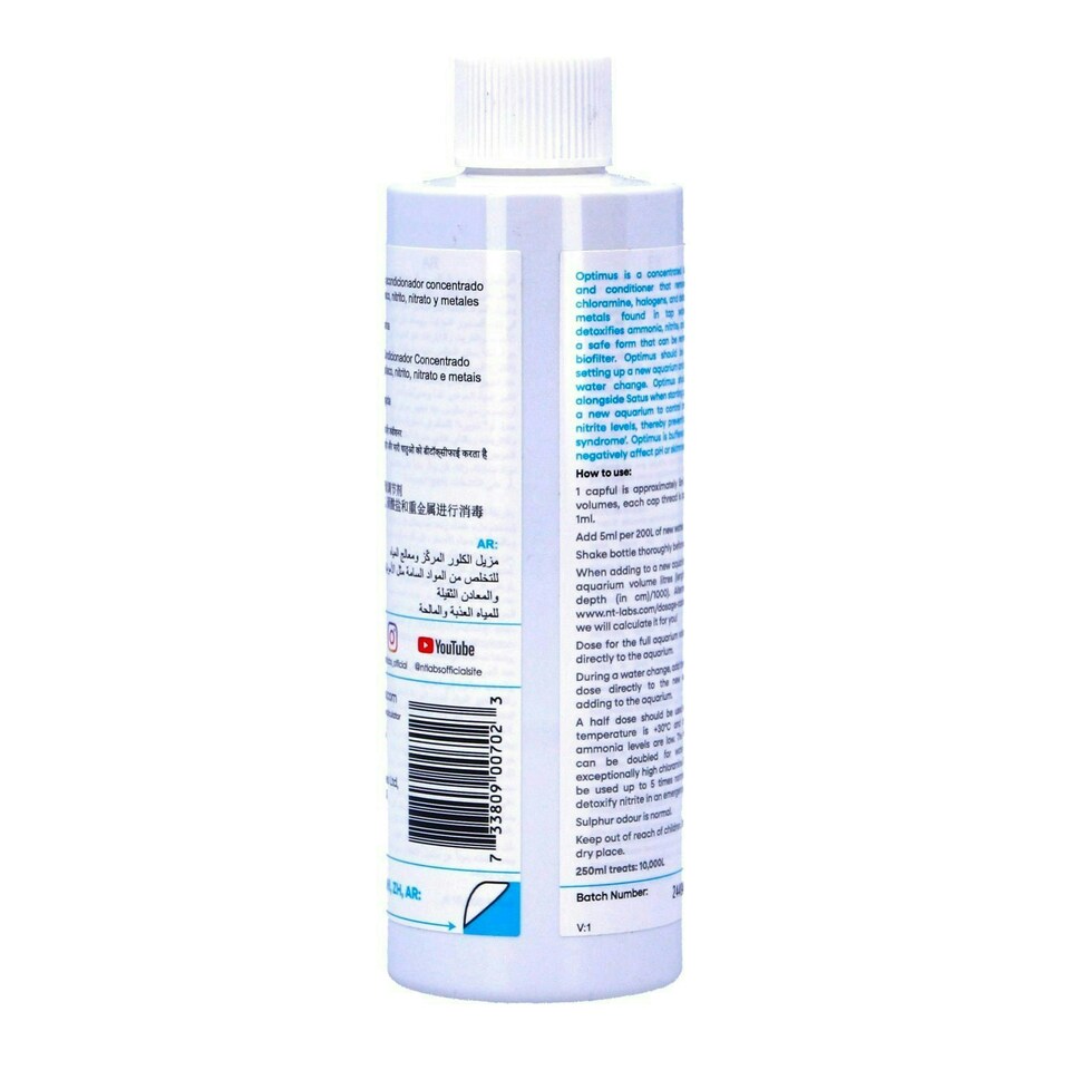 image 1 of NT Labs Optimus Fresh and Marine Water Conditioner Dechlorinator Ammonia Remover N/A