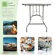 image 3 of Oypla 5ft 1.5m Folding Heavy Duty Catering Trestle Party Garden Table White