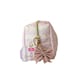 image 2 of Vintage Cosmetic Company Pink Stripe Quilted Make-Up Bag
