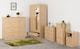 image 9 of Nevada 2 Door 1 Drawer Mirrored Wardrobe | Brown | Sonoma Oak