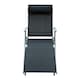 image 8 of Outsunny Sun Lounger Recliner w/ Pillow Foldable 7 Levels Textilene Black