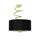 image 4 of Kasi Polished Brass Semi Flush Ceiling Light