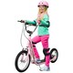 image 1 of HOMCOM Teen Scooter Adjustable Height Dual Brakes Rubber Wheels Kickstand, Pink