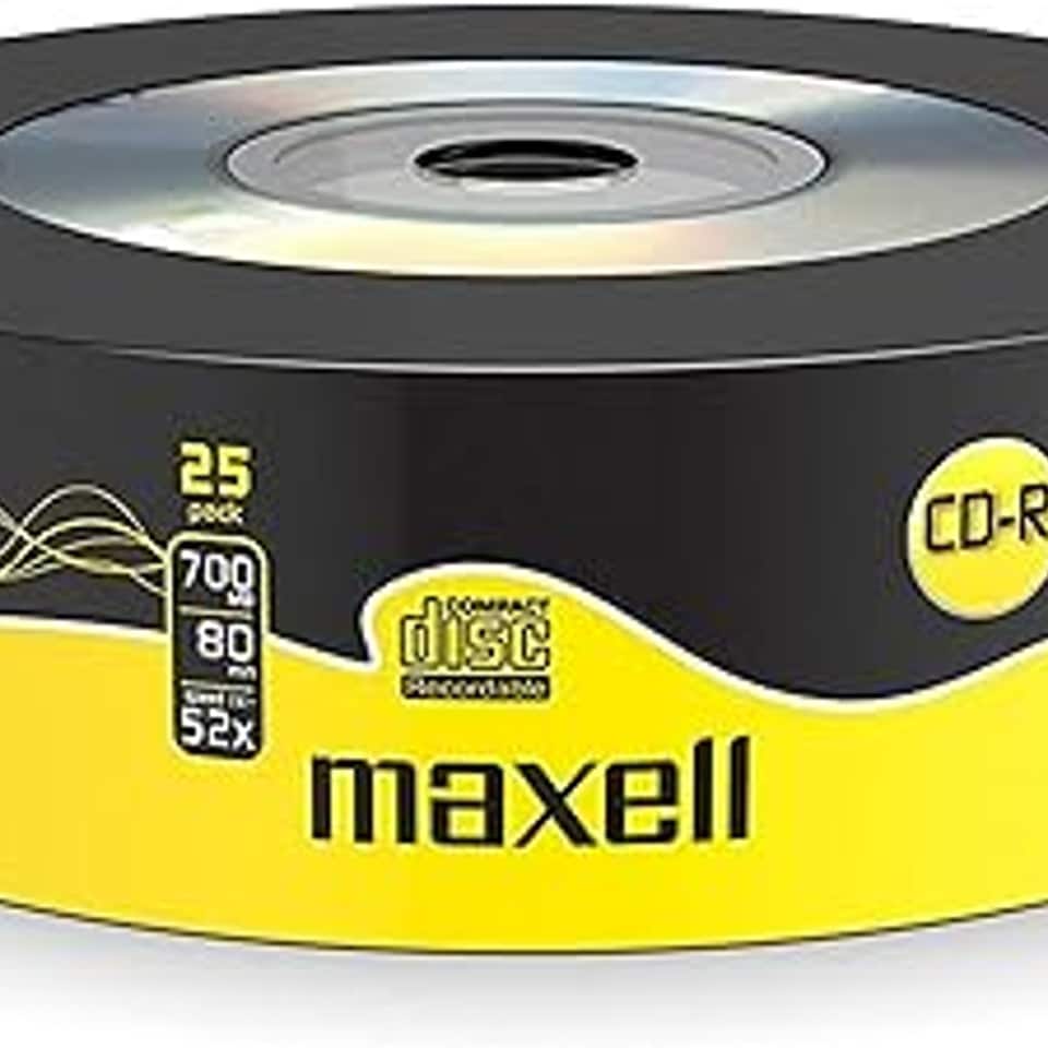 image 1 of Maxell CD-R80 XL 700MB Cd Blank Disc  in Silver