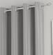 image 3 of Enhanced Living Nightfall Plain Supersoft Grey Thermal Blockout Eyelet Curtains (PAIR) - 66 x 90 inch (168 x 229cm)