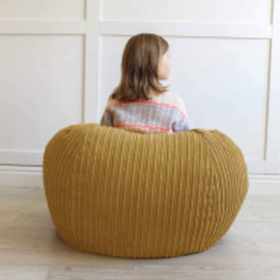 image 1 of rucomfy Indoor Classic Kids Bean Bag Chair - Jumbo Cord Slouchbag