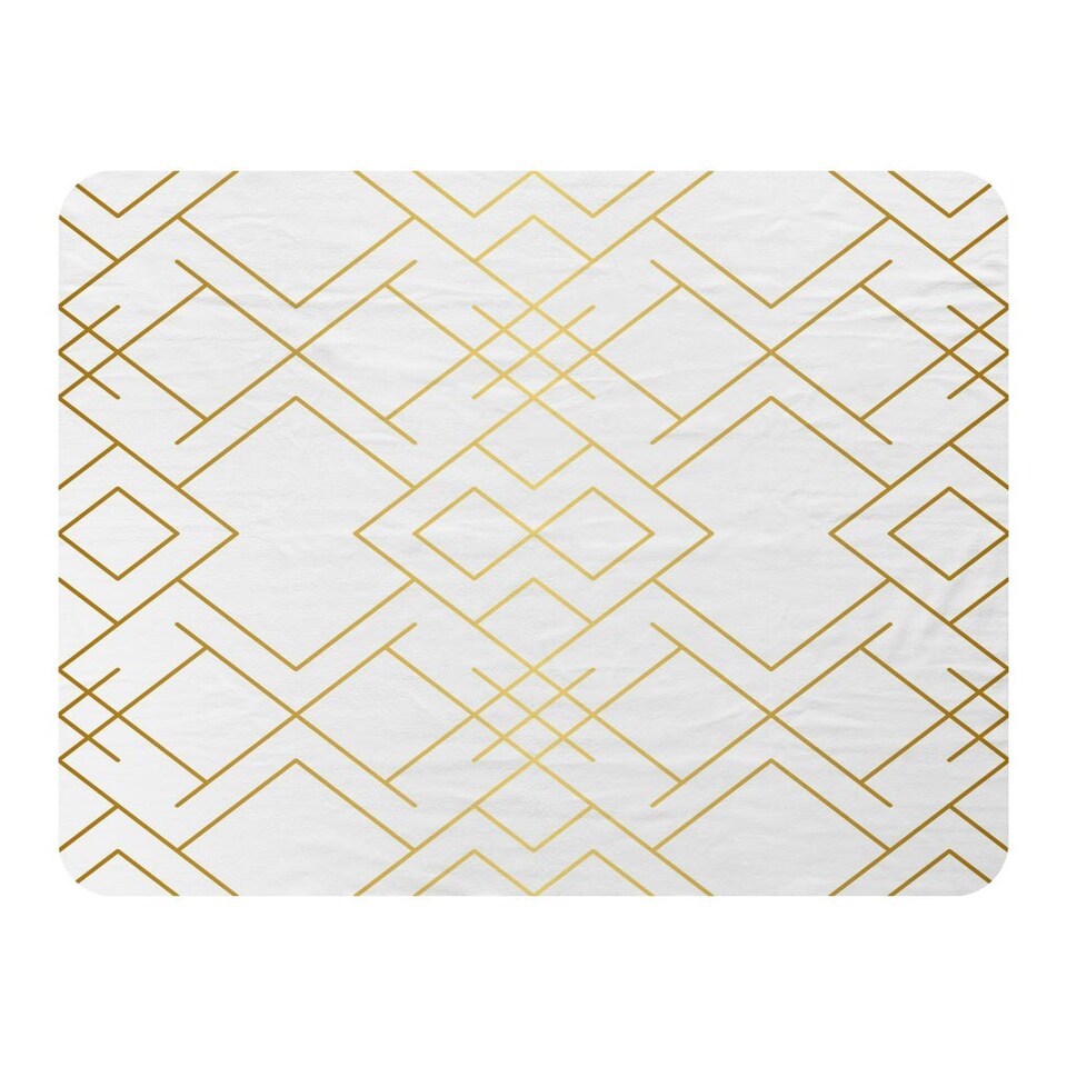 image 1 of Golden Geo Pattern (Blanket)