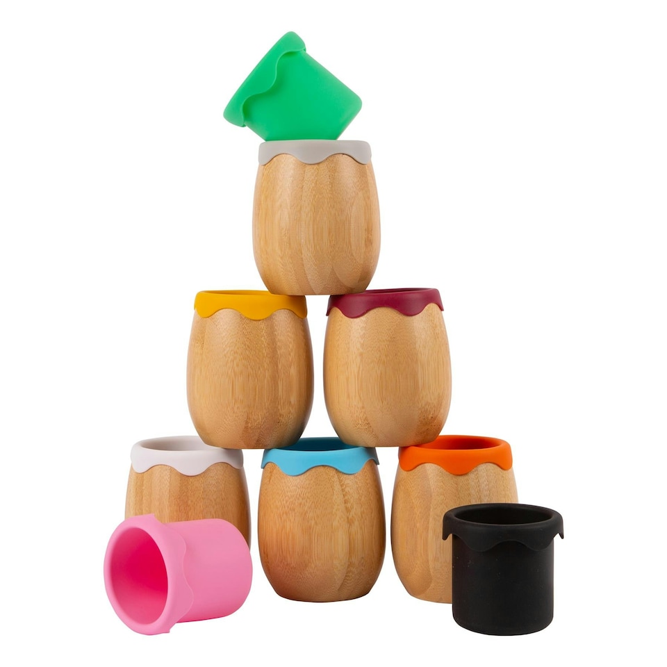 image 1 of Tiny Dining Bamboo Baby Trainer Cup - 130ml - Orange Orange