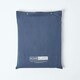 image 5 of Homescapes Navy Blue Linen Flat Sheet, King Blue | King