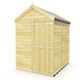 image 1 of 8 x 11 Feet Apex Security Shed - Double Door - Wood - L329 x W231 x H217 cm | Brown