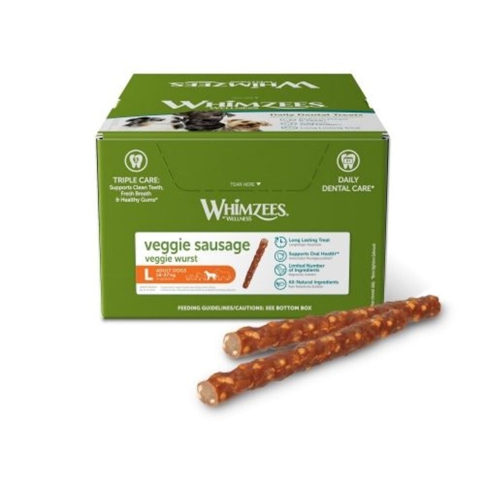 Whimzees Veggie Sausage Large 60g Display Box (Pack of 50)