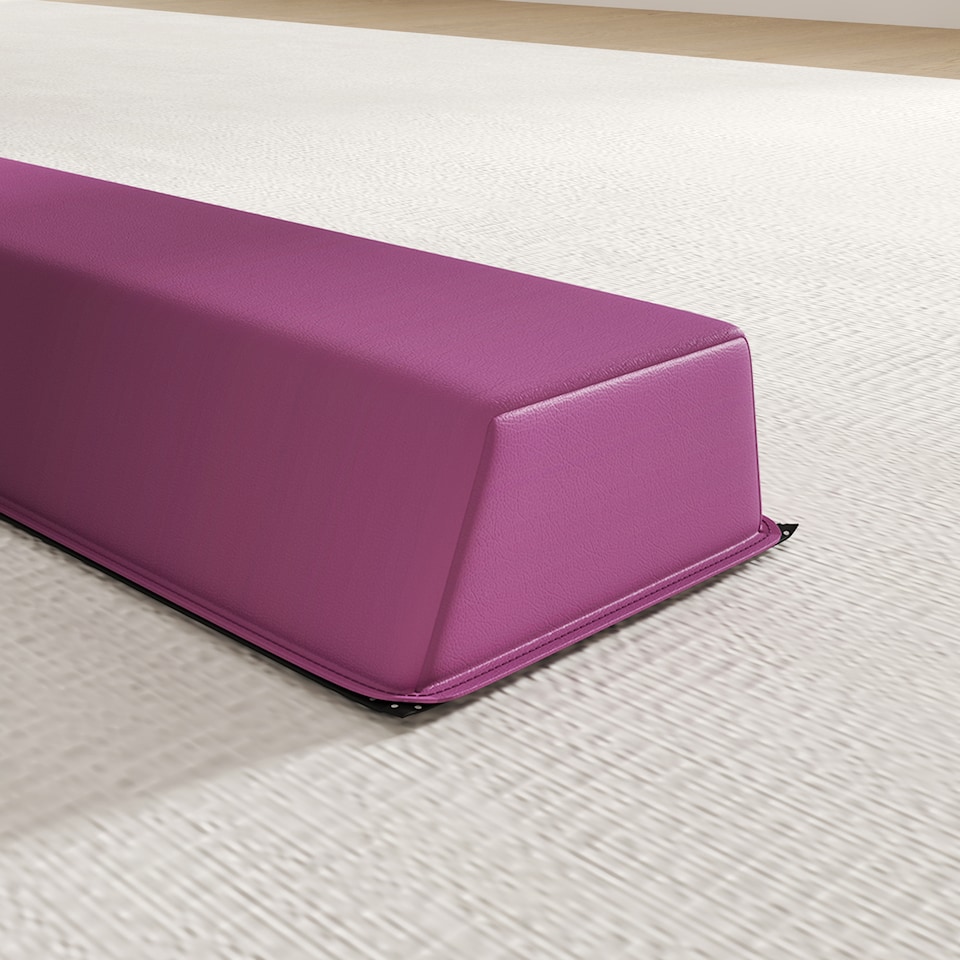 image 1 of SPORTNOW 7.7FT Folding Gymnastics Balance Beam with Anti-Slip Base, Purple