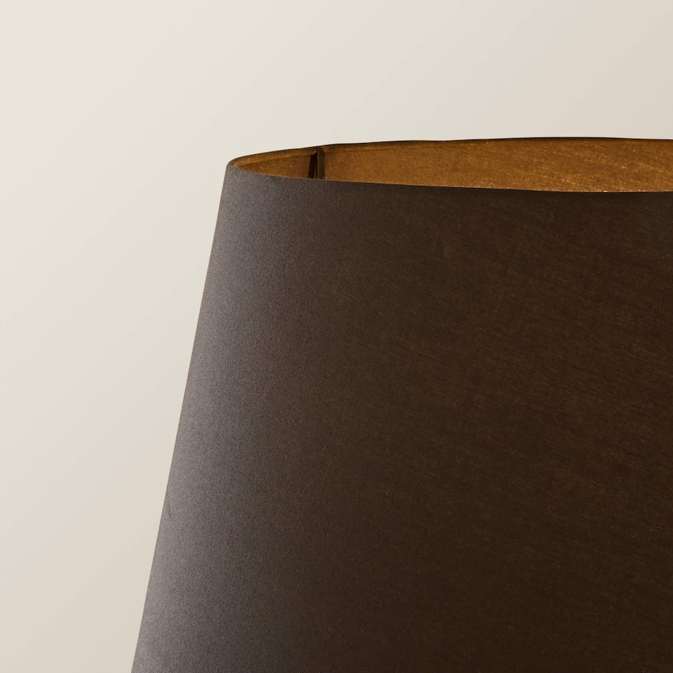 image 1 of ValueLights Lottie Black Wood Tripod Floor Lamp Black Taper Shade