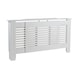 image 9 of Extending Radiator Cover Adjustable Wooden MDF Slatted Grill | White