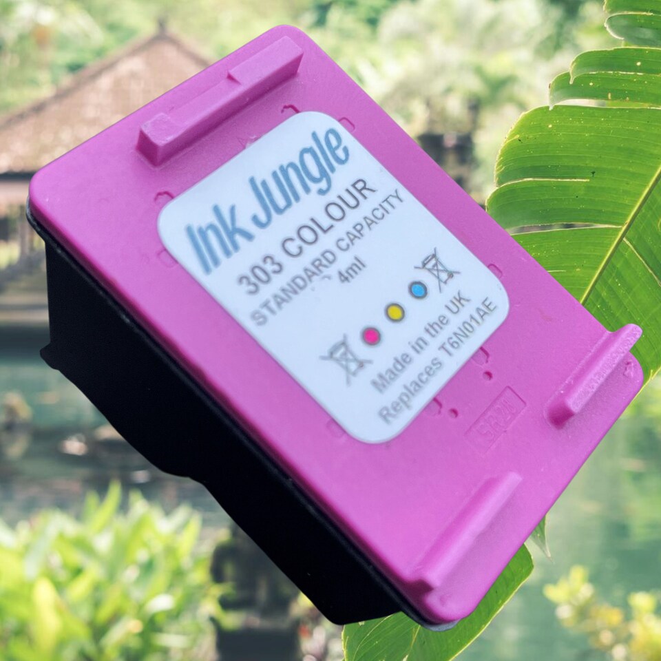 image 1 of Ink Jungle 303 Colour Refilled Ink Cartridge - Replaces HP 303 Colour