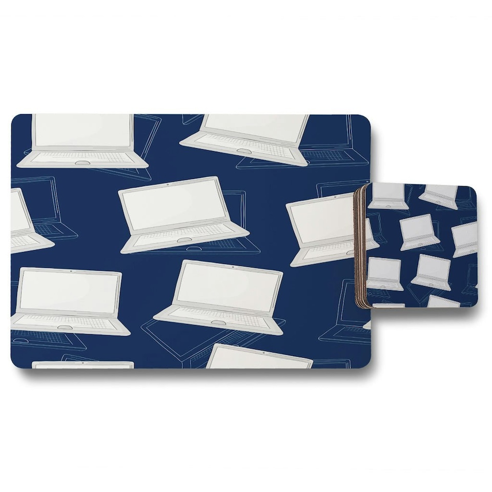 image 1 of Laptops (Placemat & Coaster Set)