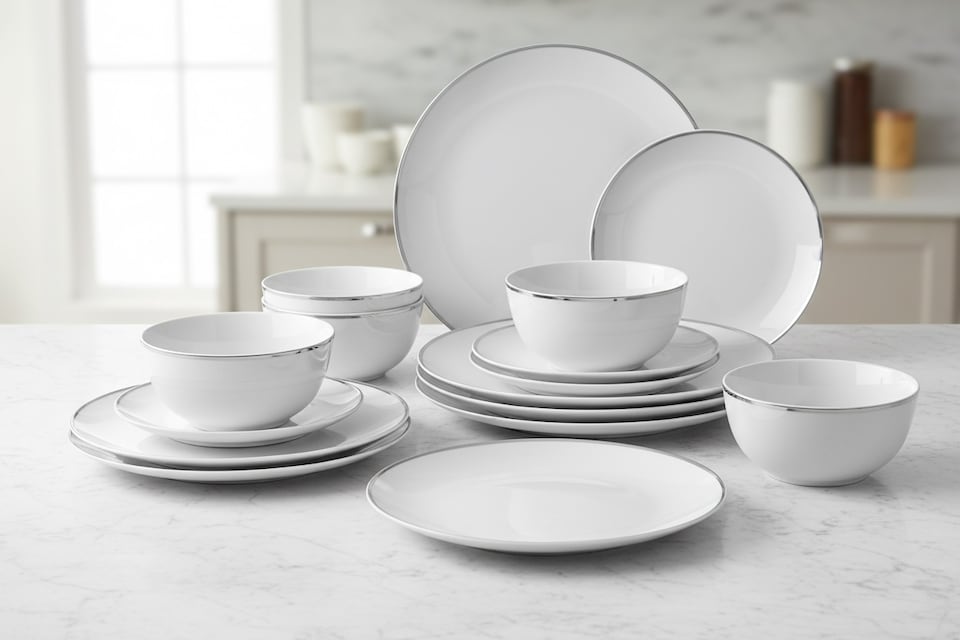 image 1 of 12pc Platinum Line Dinner Sets