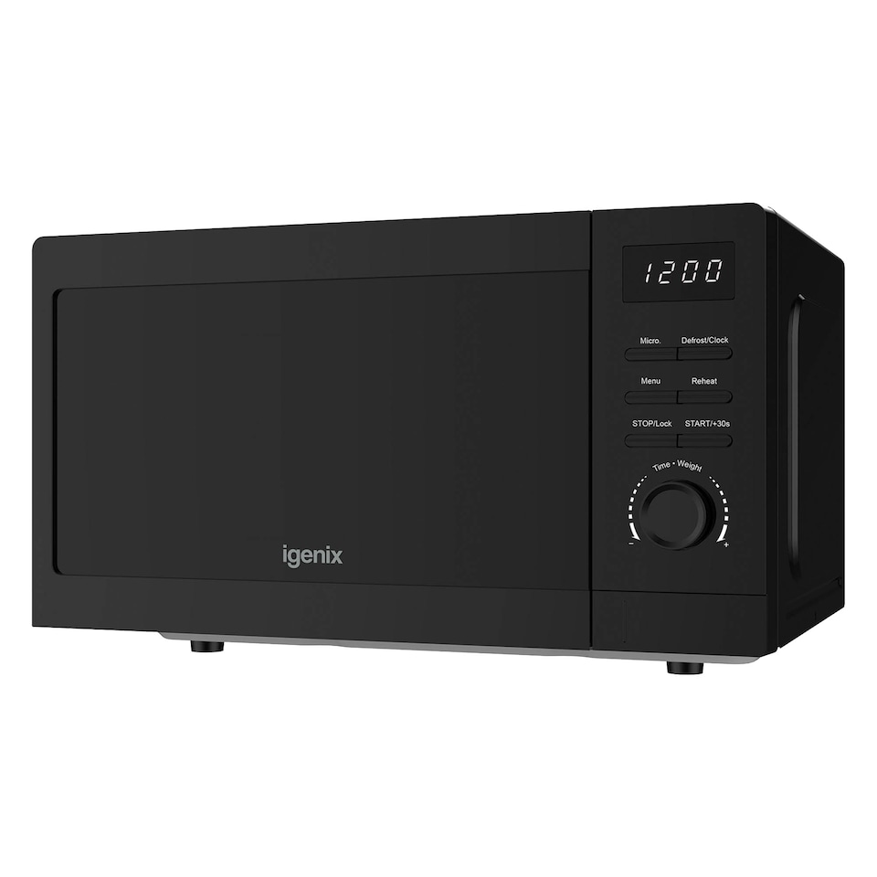 image 1 of Digital Microwave, 20 Litre, 5 Power Settings, 800W, Black, IGMS02080B