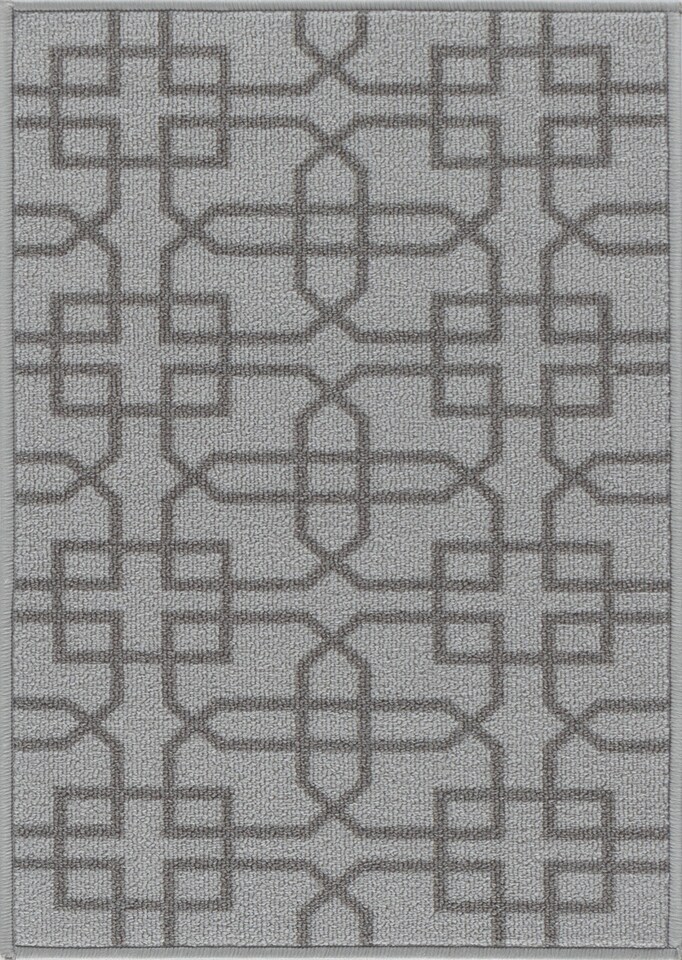 image 1 of Machine Washable Cubed Trellis Design Anti Slip Doormats -