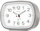 image 5 of Acctim Camille Analogue Alarm Clock Quartz Luminous Hands Chrome Bezel | Grey | Pigeon Grey