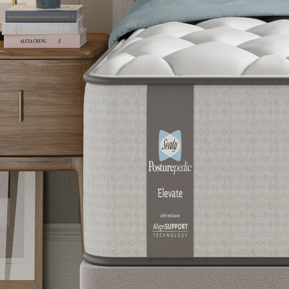 image 1 of Sealy Posturepedic Elevate Blackwood Mattress White | Single