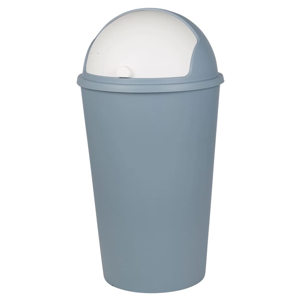 image 1 of 25Le Push Can Bin Swing Top Lid Kitchen Office Waste Garbage Rubbish | Blue | Blue | 25 Litre | 1