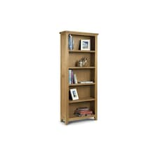 Classic Waxed Oak Tall Bookcase | Brown | Brown