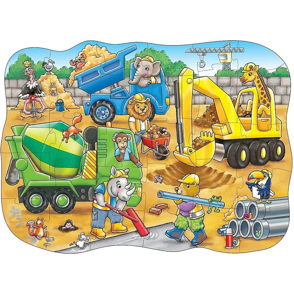 image 1 of Orchard Toys Busy Builders Jigsaw Puzzle