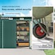 image 6 of Outsunny 8 x 4FT Garden Shed, Galvanised Metal Shed, Easy to Assemble, Outdoor Tool Storage Shed with Pent Roof, Lockable Door and 2 Vents, Green