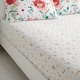 image 1 of D & D Abstract Poppy Fitted Bed Sheet White