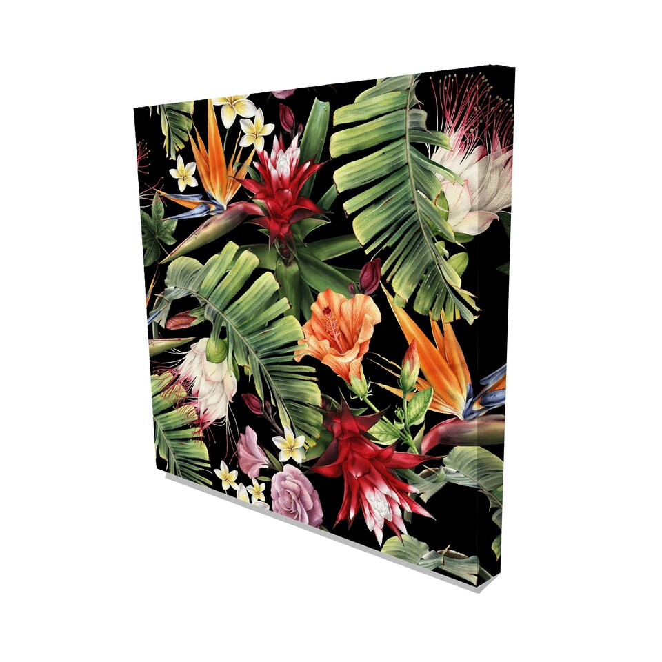 image 1 of Flowers (Canvas Print) 101 x 101 x 4cm