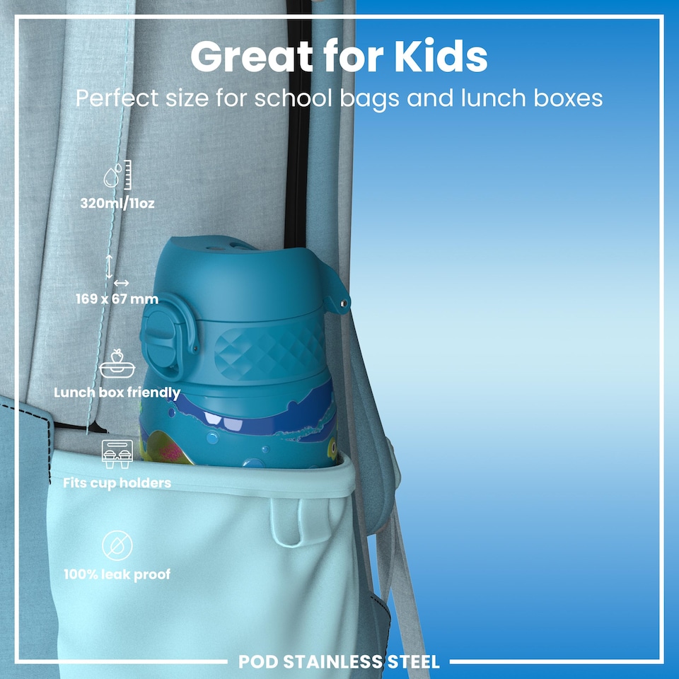 image 1 of Leak Proof Water Bottle, Vacuum Insulated, 320ml (11oz)