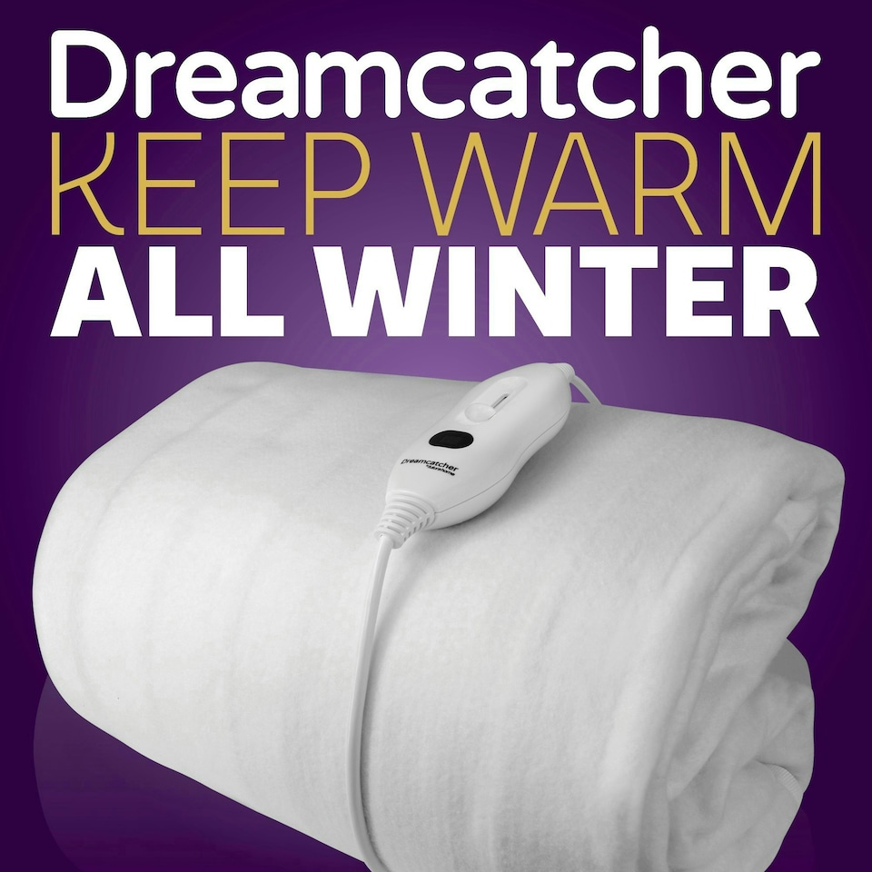image 1 of Dreamcatcher Single Electric Under Bed Blanket Fitted Skirt