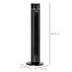image 3 of HOMCOM Tower Fan Anion Cooling Bedroom with Oscillating, Remote, Black