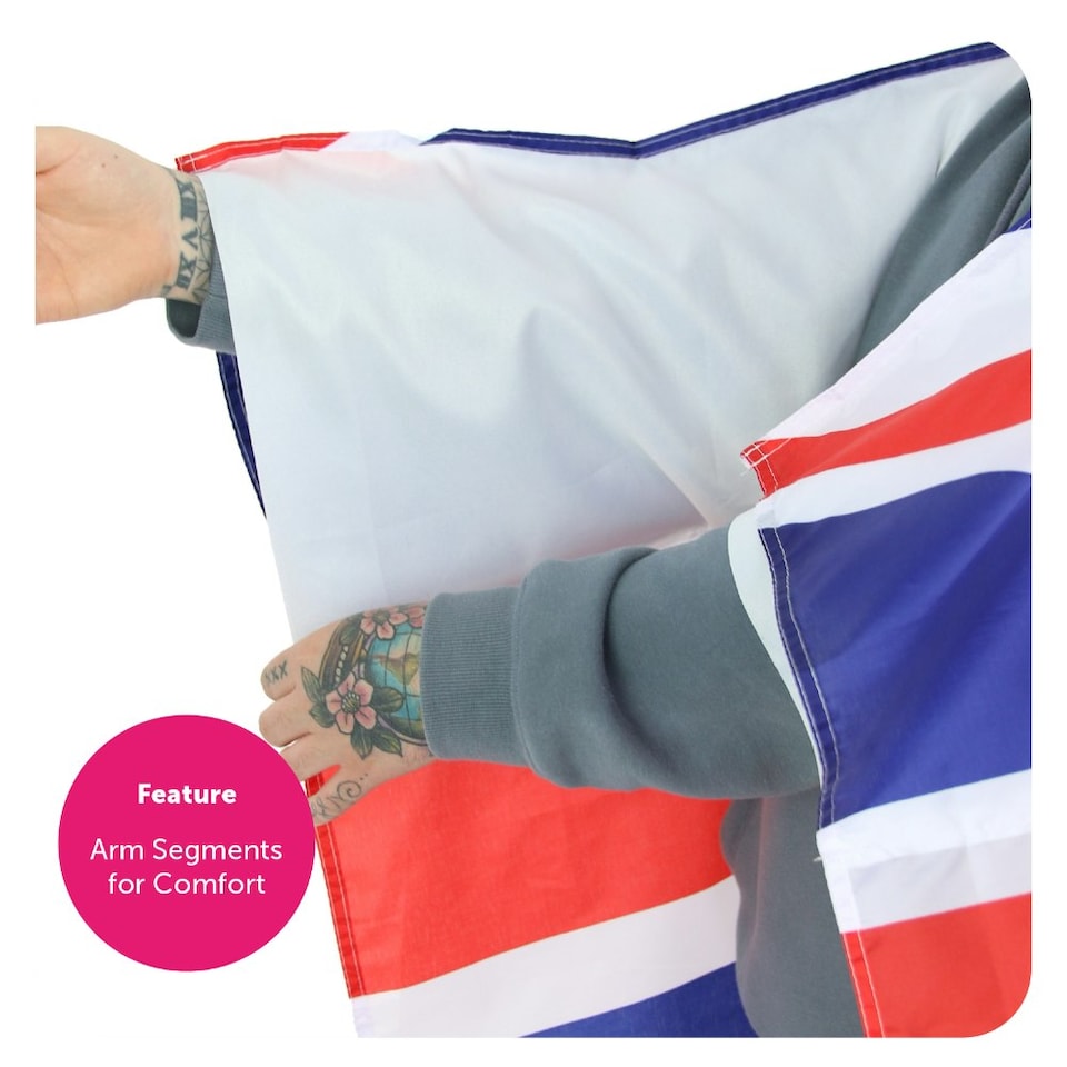 image 1 of Pack of 3 Union Jack Wearable Flag | Multi | One Size