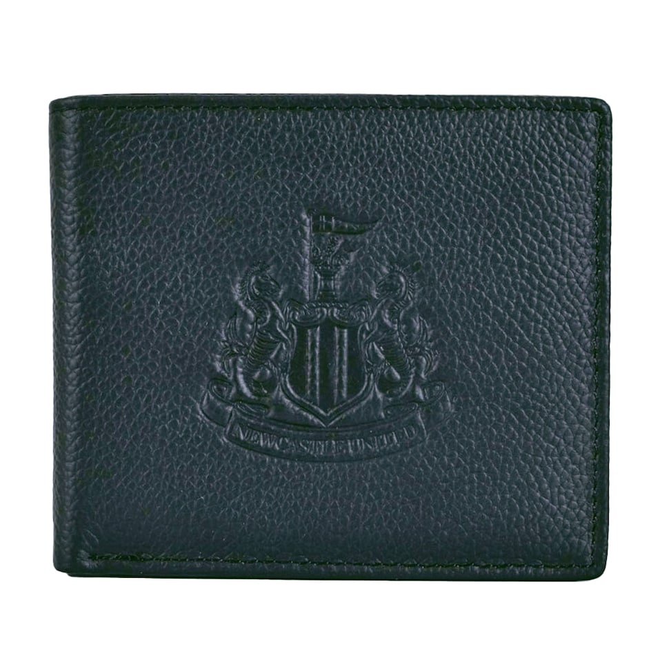 image 1 of Newcastle United FC Premium Leather Wallet | Black | Black | 1
