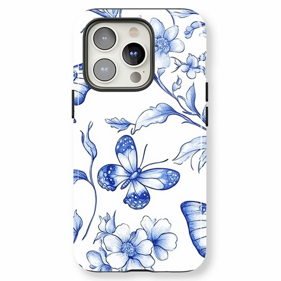 image 1 of Blue Butterfly Phone Case | Blue | iPhone 16e
Slim | iPhone 16e
Slim
