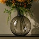 image 1 of Glass Vase Grey Smoke Bottle Glass Vase 40cm Botanik | Grey | 40