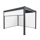 image 1 of Anthracite Aluminium Pergola With White Blinds - 3m x 3m