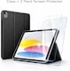 image 2 of KAV Black iPad Case with 2 Tempered Glass for iPad A16 11th Gen 11 Inch 2025 and iPad 10th Gen 10.9 Inch 2022 Auto Sleep Wake Trifold Stand Slim Shockproof Cover HD Clear Screen Protector