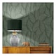 image 2 of Muriva Denver Leaf Vinyl Wallpaper - Green - 10m x 53cm | Green