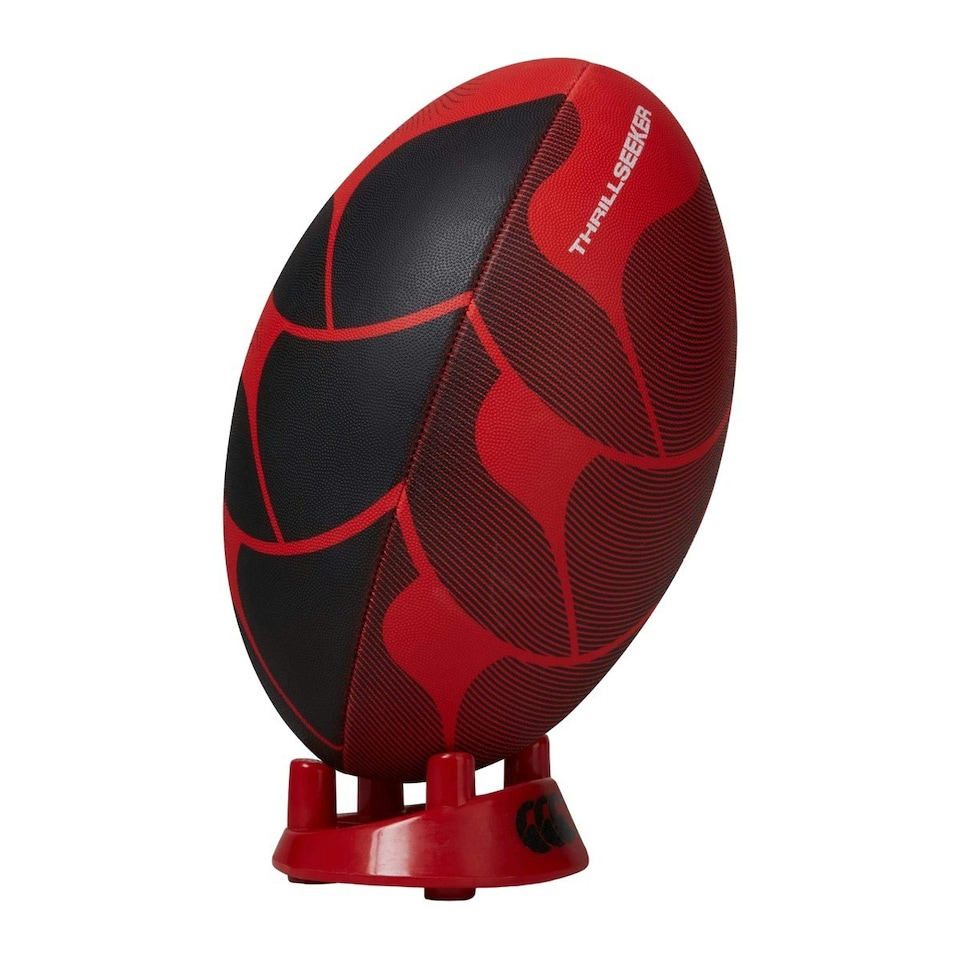 Canterbury Thrillseeker Rugby Ball - Red/Black - 5