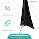 image 4 of Single-Sided Stretch Tripod Speaker DJ Stand Cover - Pack of 10