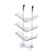 image 4 of Showerdrape Atrium 3 Tier Hanging Chrome Shower Caddy | Silver | 1