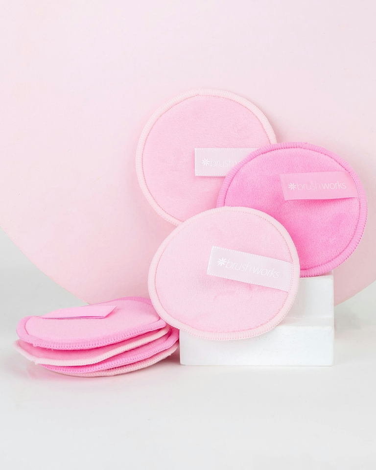 image 1 of Brushworks Reusable Microfibre Cleansing Pads - 7 Pack