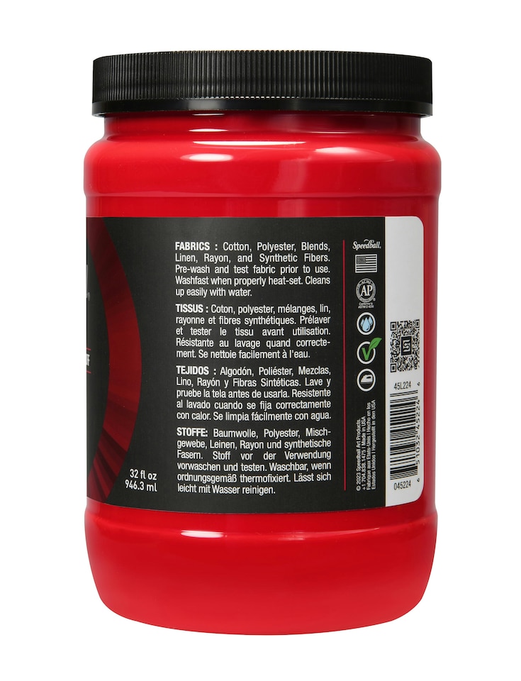 image 1 of Speedball Flex Screen Printing Fabric Ink, Chili Pepper, 32oz