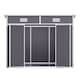 image 5 of Living and Home 6x4FT Outdoor Garden Storage Shed, Light Grey | Grey | Light Grey | 1